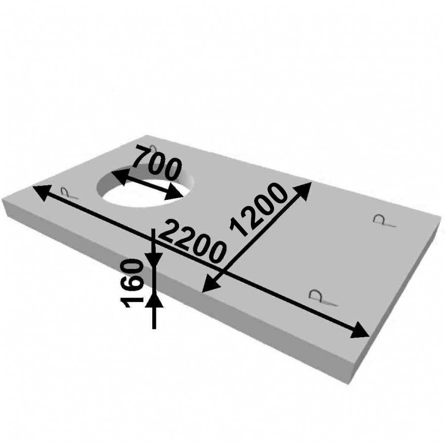 Плита перекрытия П21-5В ТПР 901-09-11.84